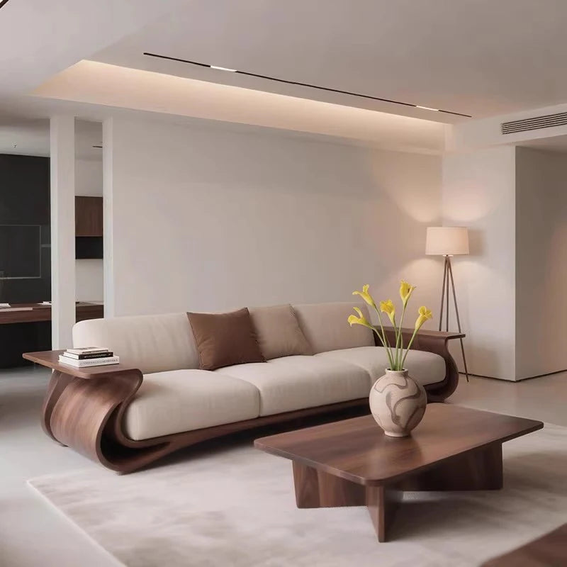 Wooden Living Room Sofas