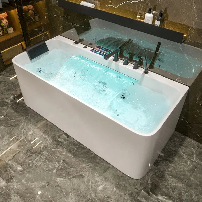 Small apartment acrylic bathtub constant temperature jacuzzi