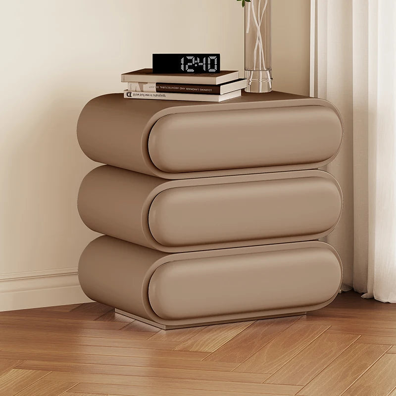 Unique Aesthetic Modern Design Bedside Table Elegant Nightstands