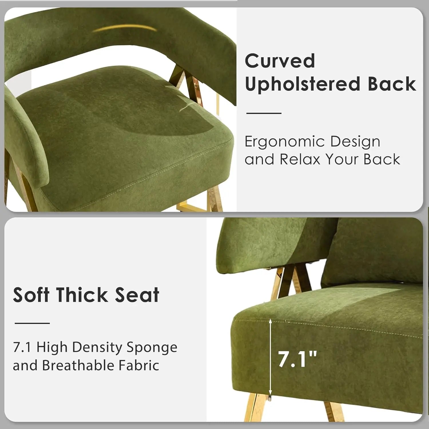 Modern Velvet Barrel Accent Chairs Set of 2