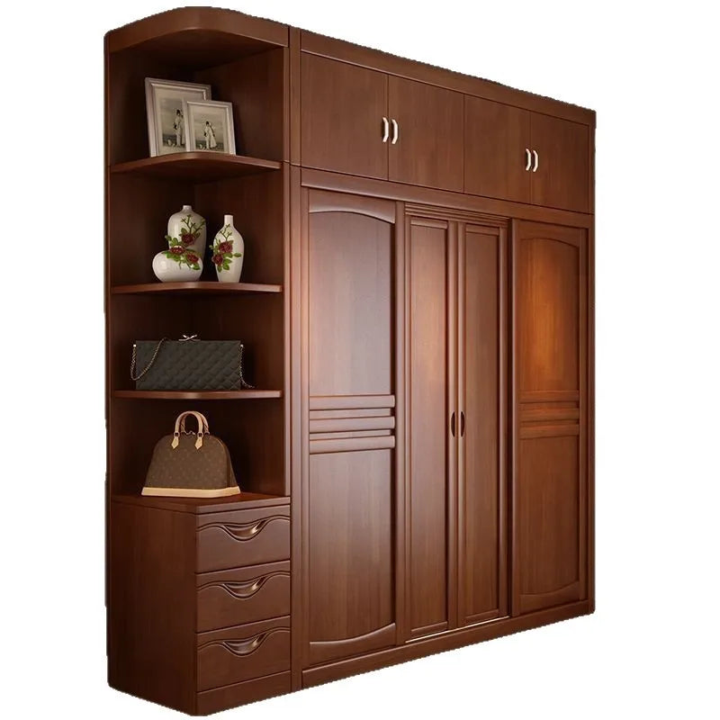 Wardrobe Solid wood sliding door