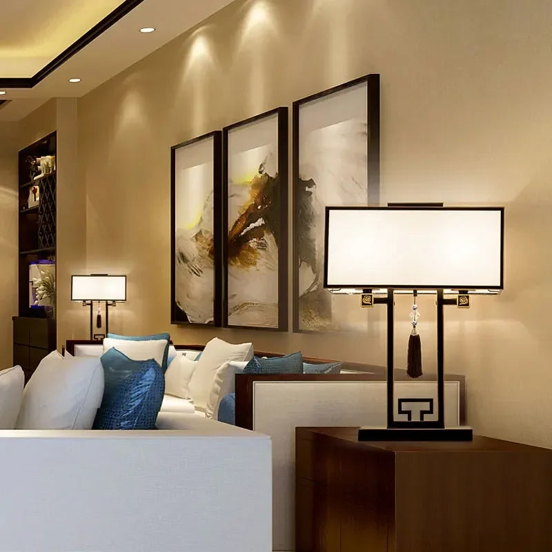 Chinese Style Desk  Bedside Table Lamp