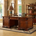American solid wood desk boss big Executive desk and Chair