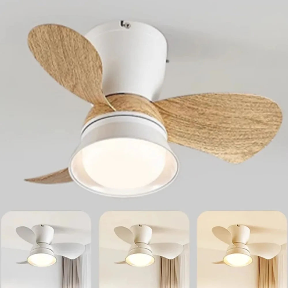 Nordic Ceiling Fan with Lights and Remote
