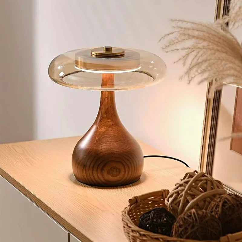 Retro Style Floor Lamp Wooden French Desk Lamp