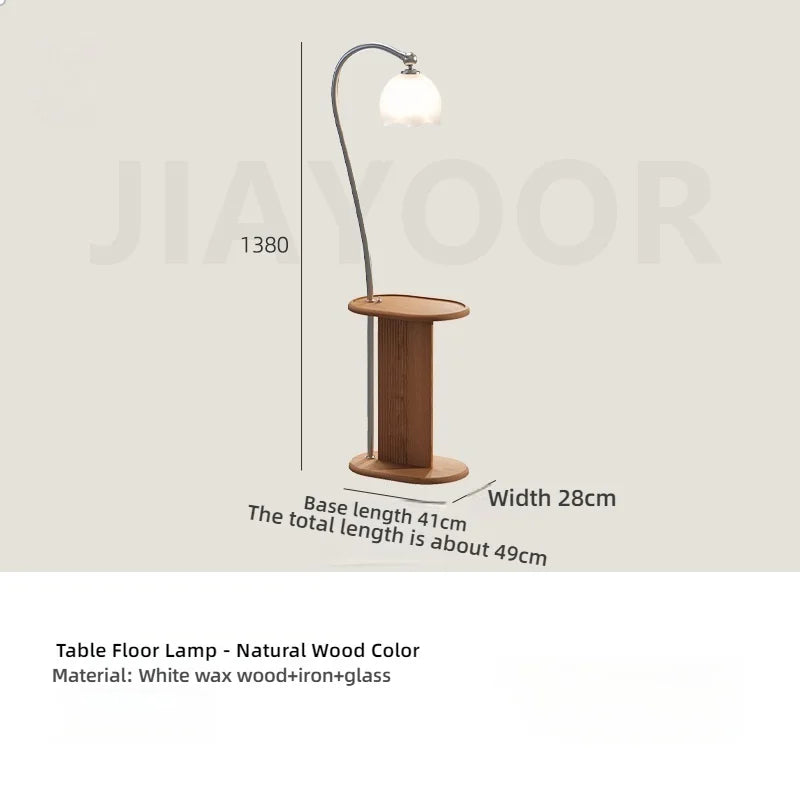 Ancient Style Standing Floor Lamp  with Table