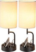 Table Lamp with 3 USB and AC Outlet