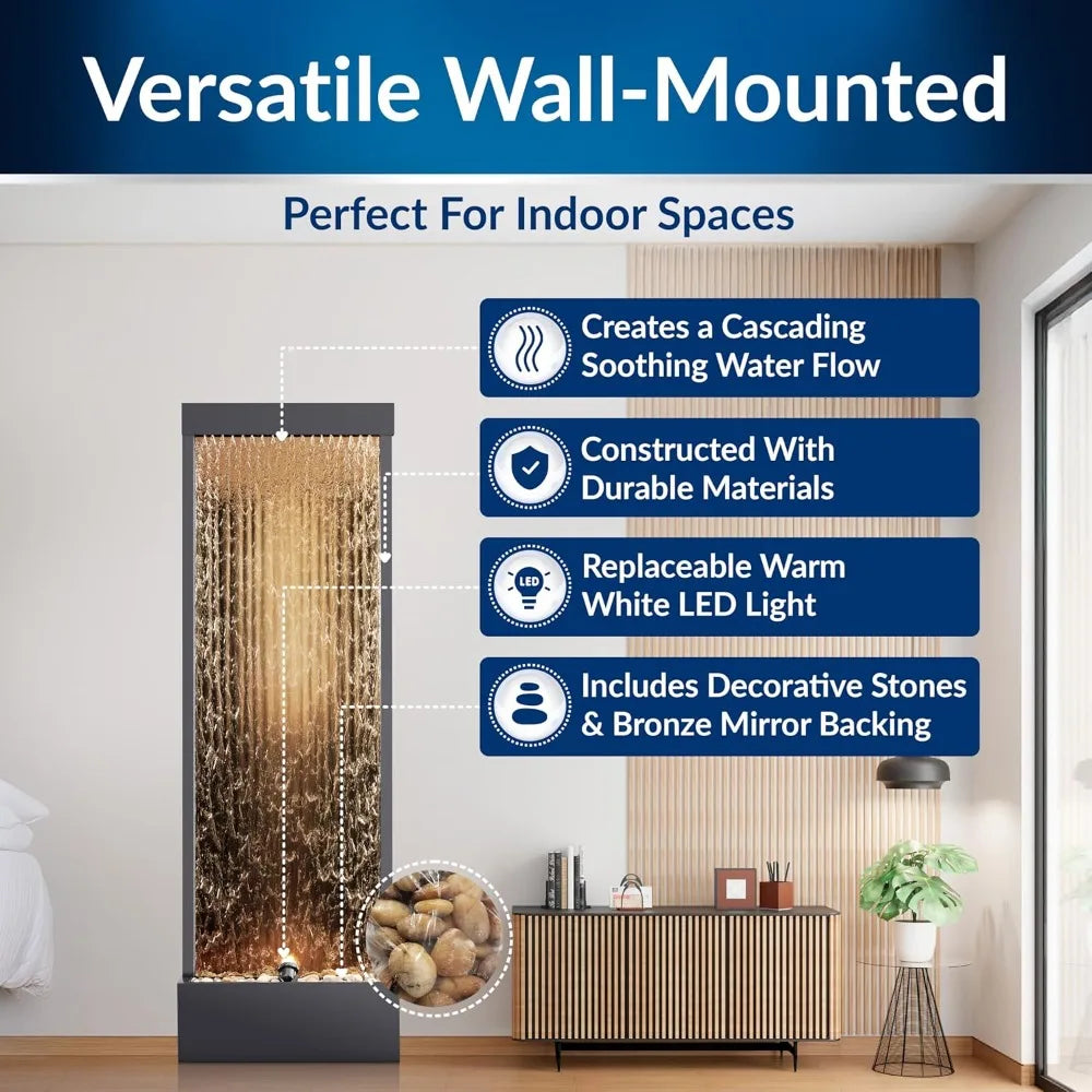 Tall Indoor Outdoor Mirror Waterfall
