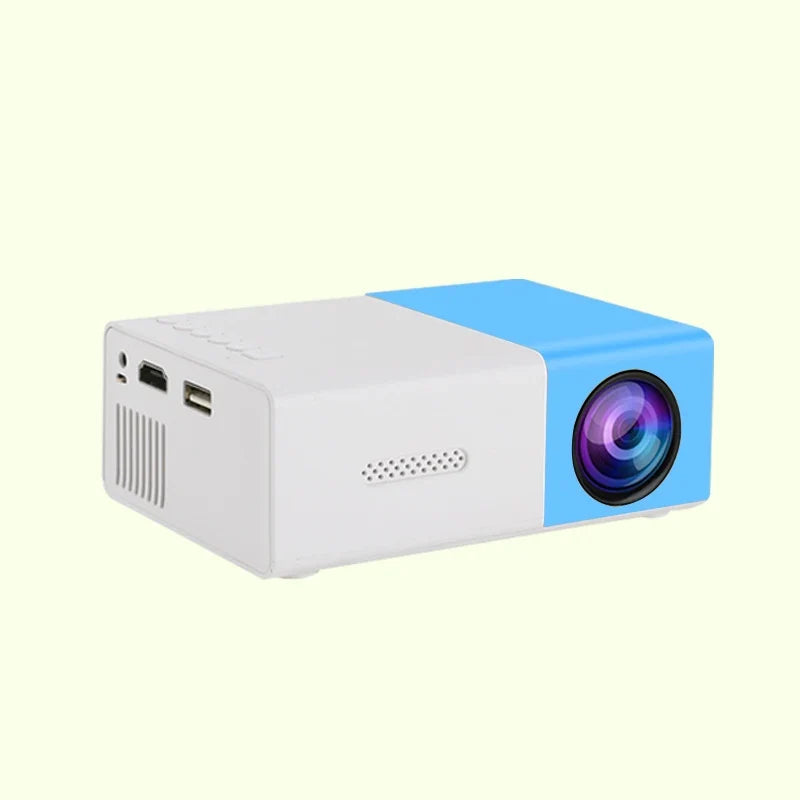 Mini Portable HD Projector for home, outdoor, and supporting USB, HDMI, and SD card links