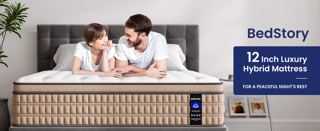 12 Inch Full/King Hybrid Gel Memory Foam Mattress,