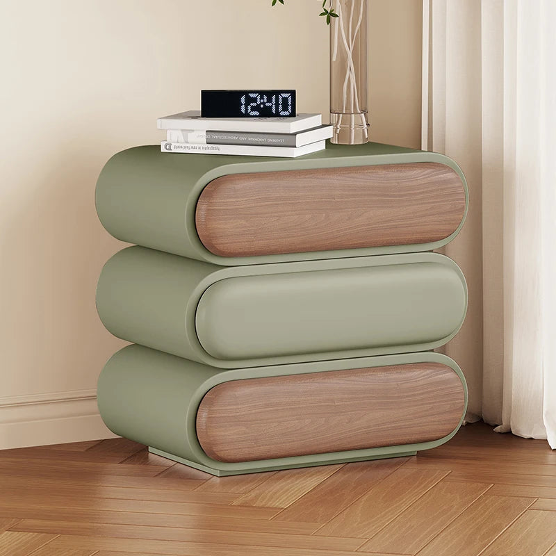 Unique Aesthetic Modern Design Bedside Table Elegant Nightstands
