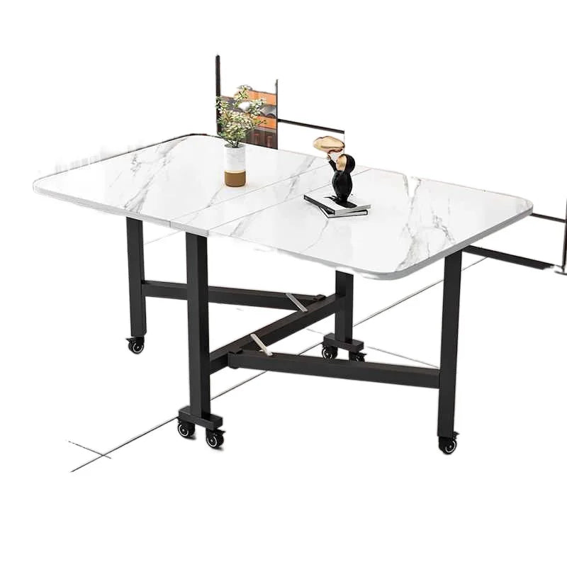 Folding dining table for small household