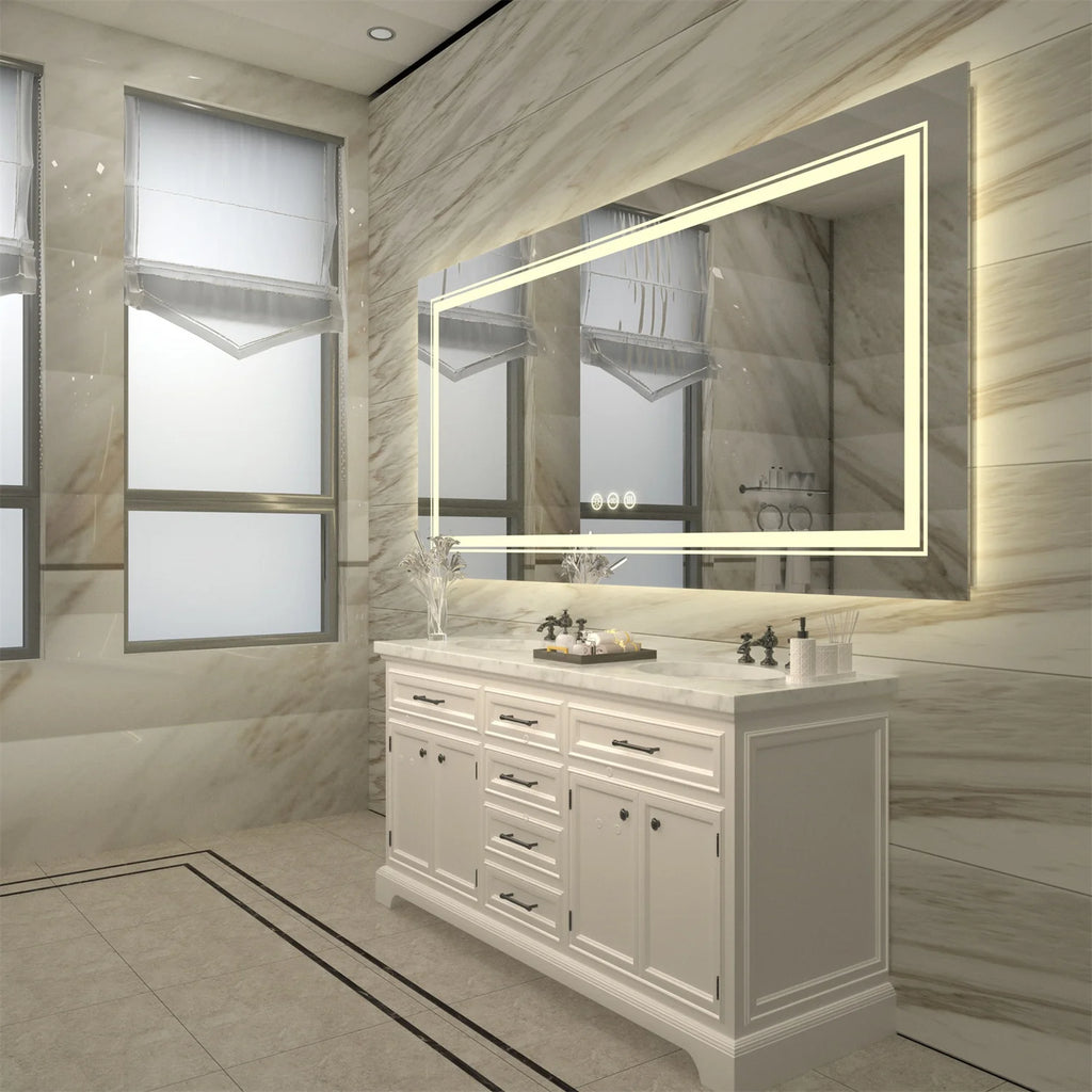 Extra Large LED Light Backlit Bathroom Mirror