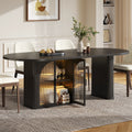 Modern Walnut 70 Inch Oval Dining Table for 6-8 People