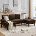 Korser U-Shaped Sectional Sofa 4 Seater Lounge Sleeper with Removable Cushions