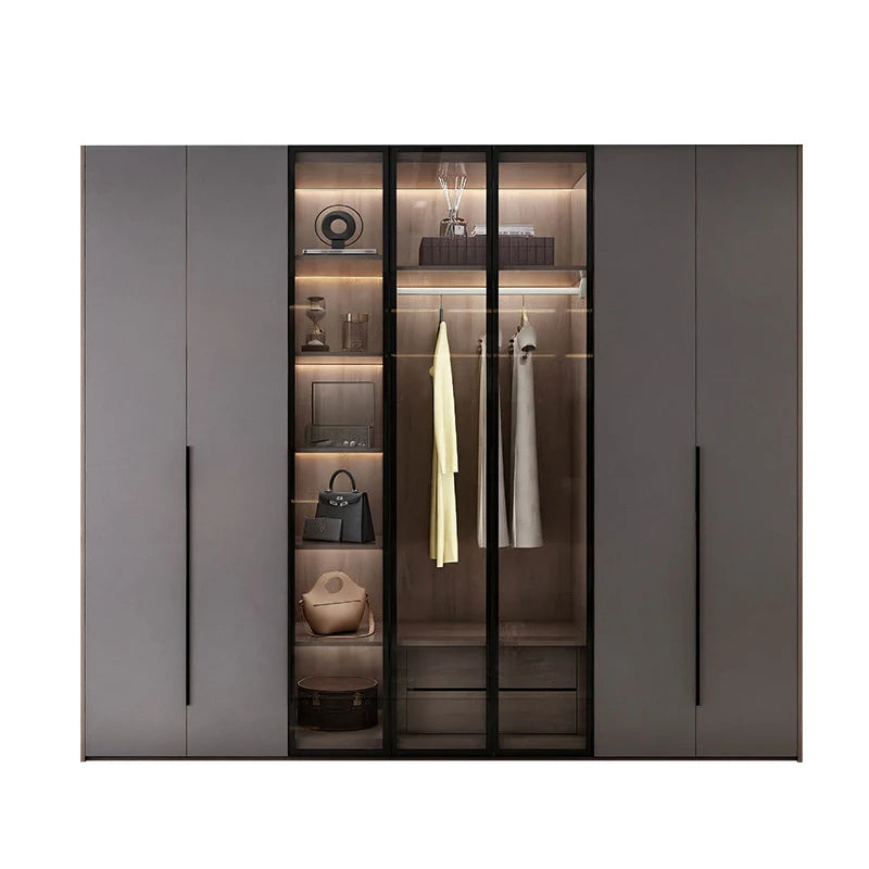 Double wardrobe glass Armoire