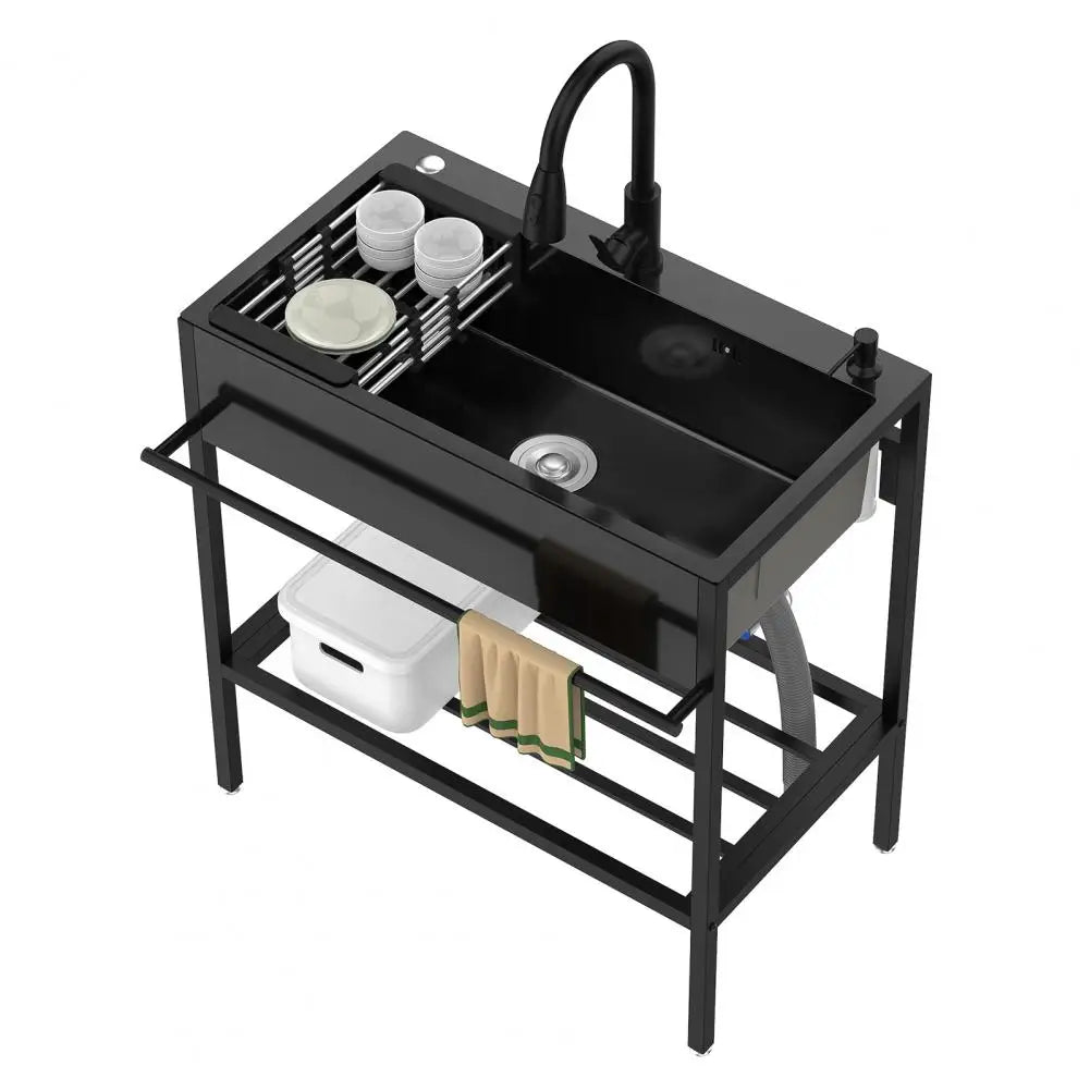 Heavy Duty 304 Stainless Steel Free Standing Utility Sink
