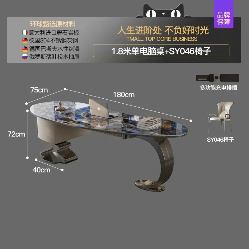 European Luxury Small-sized Italian Design Office Desk