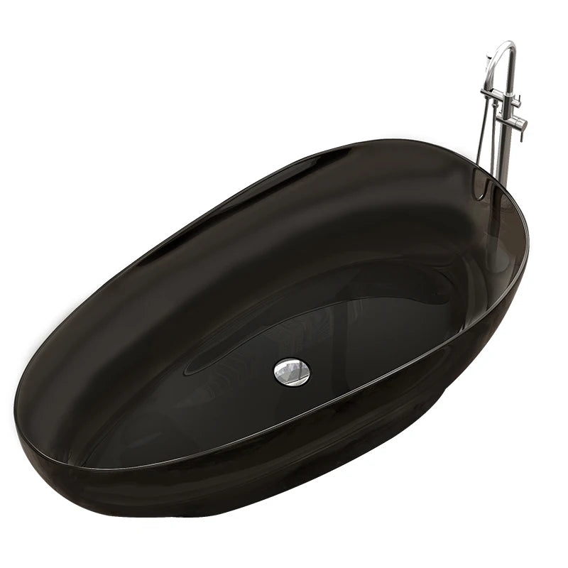 Acrylic Egg Shape Transparent Freestanding Bathtub