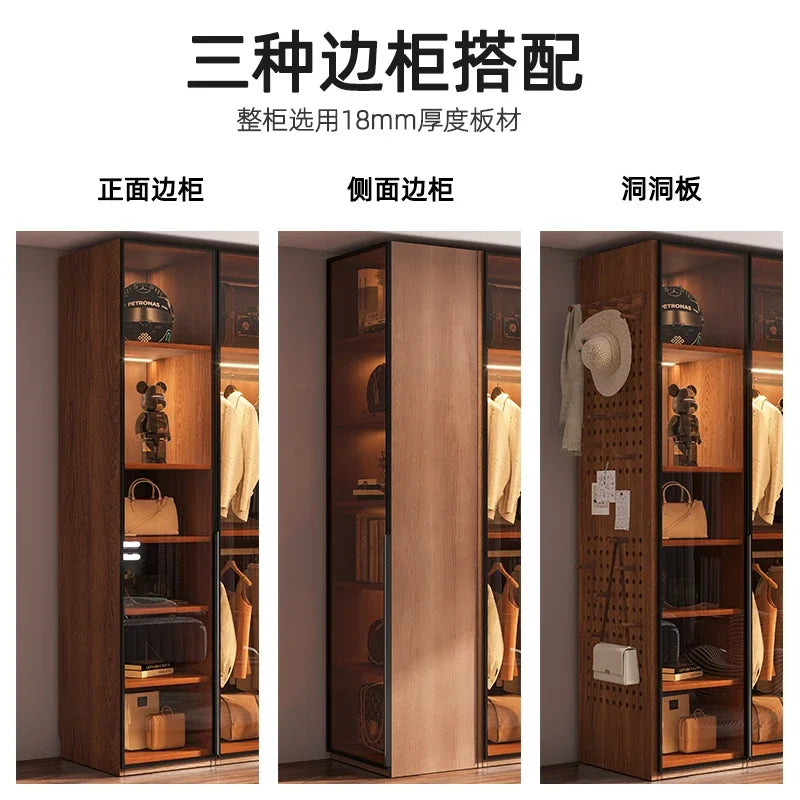Modern Armoire glass wardrobe