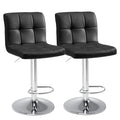 Leather Bar Stools Set of 2,