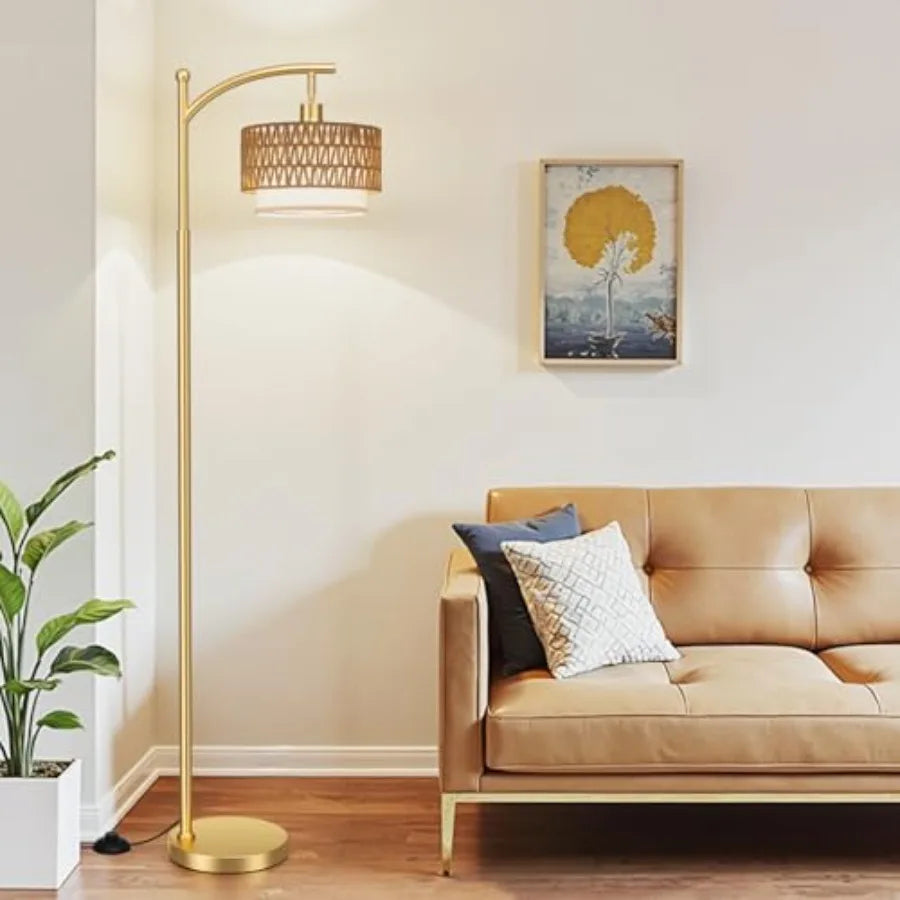 Arc Floor Lamp for Living Room with Remote,