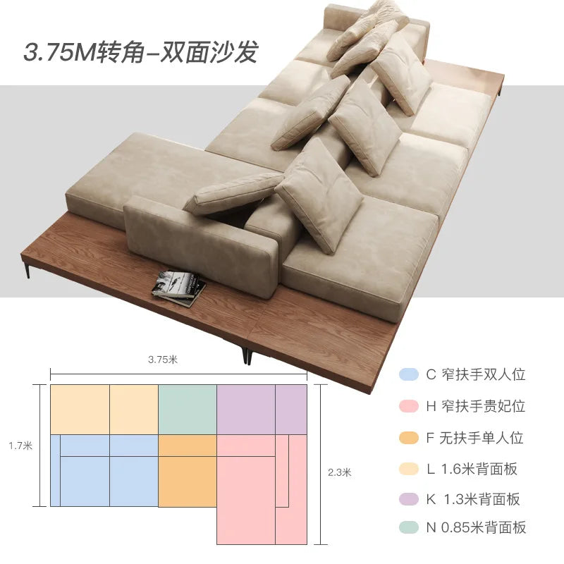 Japanese Style solid wood sofa
