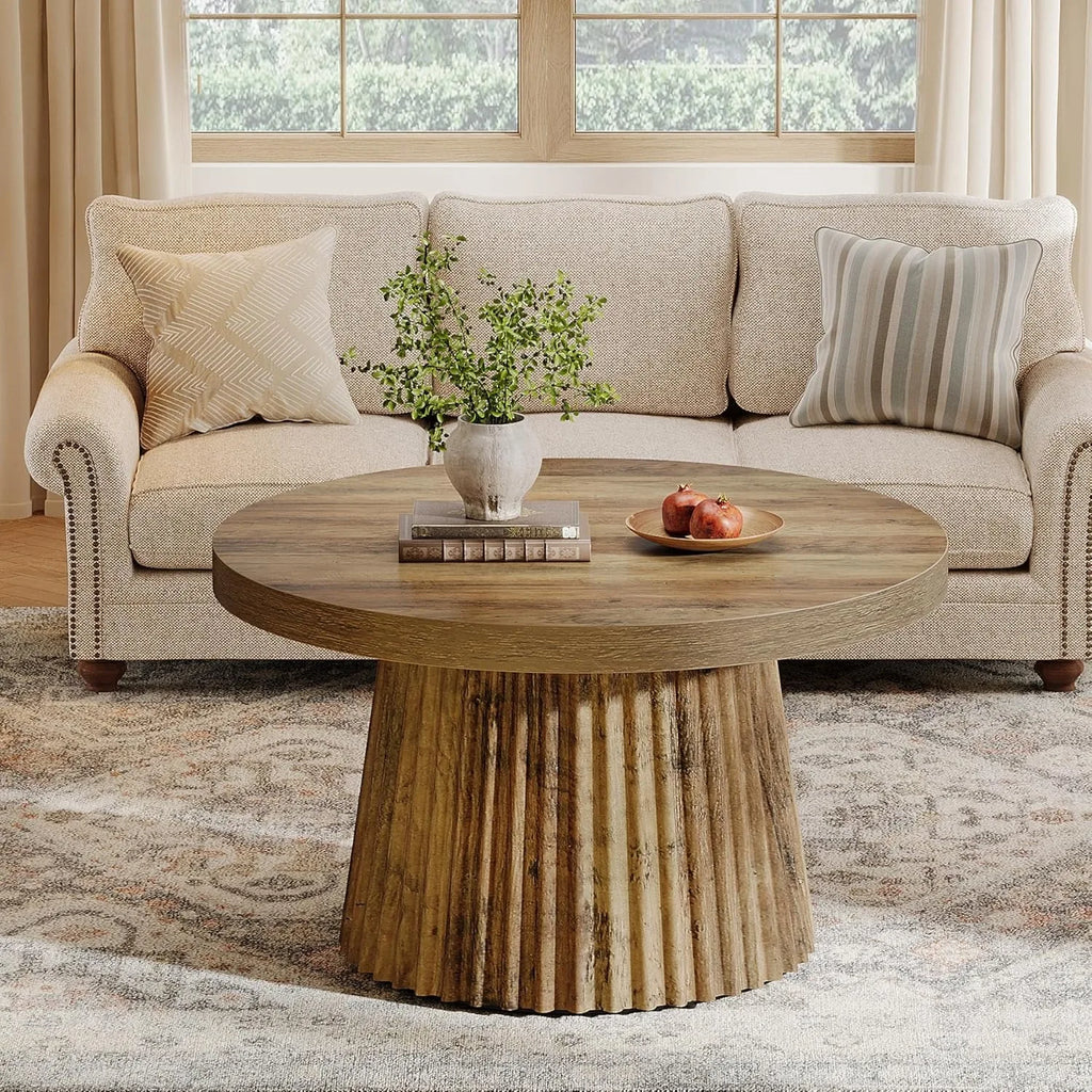 Small Farmhouse Round Coffee Table