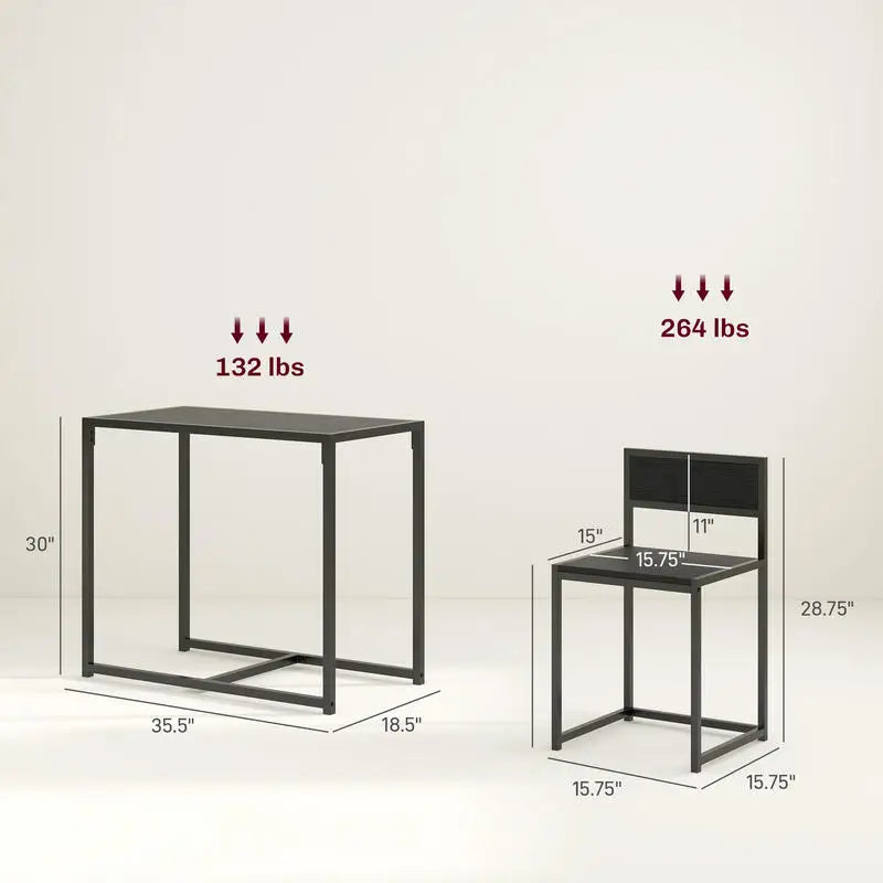 3-Piece  Industrial Kitchen Table Set