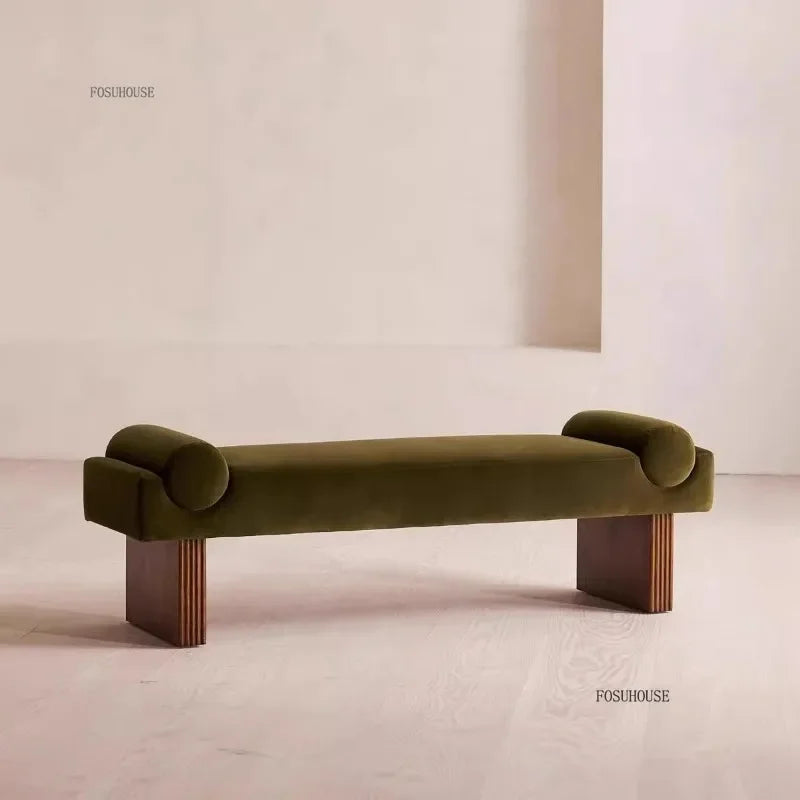French Retro Sofa Stool, Entrance Shoe Change Stools