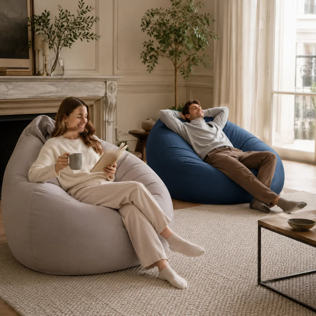 Modern L Shape Sectional Sofa Cream White Fabric Deep Seat Cloud