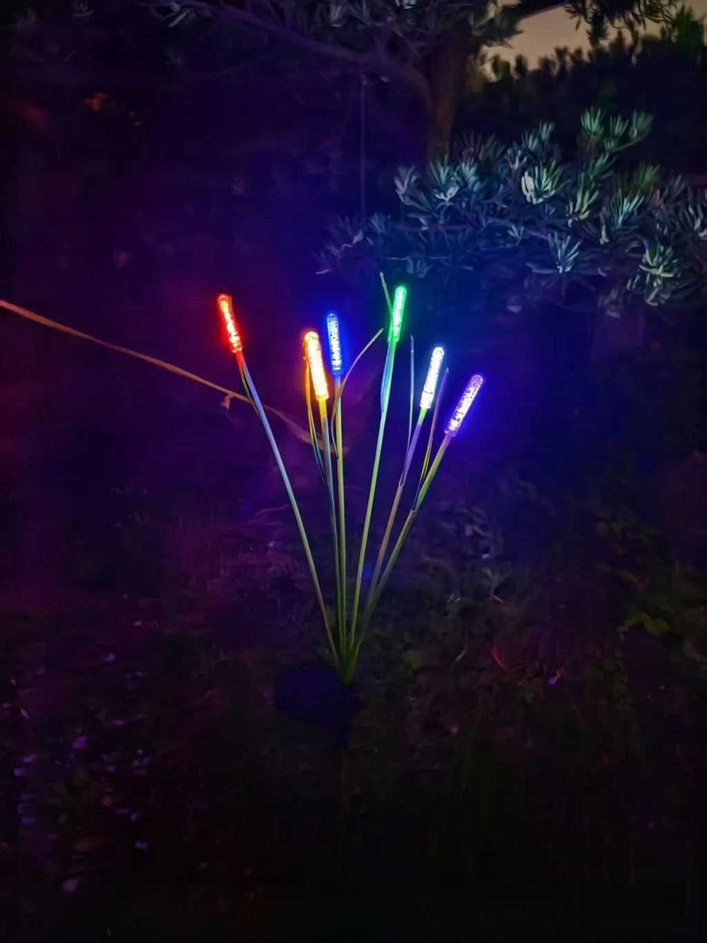 1PC Solar Firefly Swaying Garden Light Outdoor Waterproof LED Reed Lamp Decoration