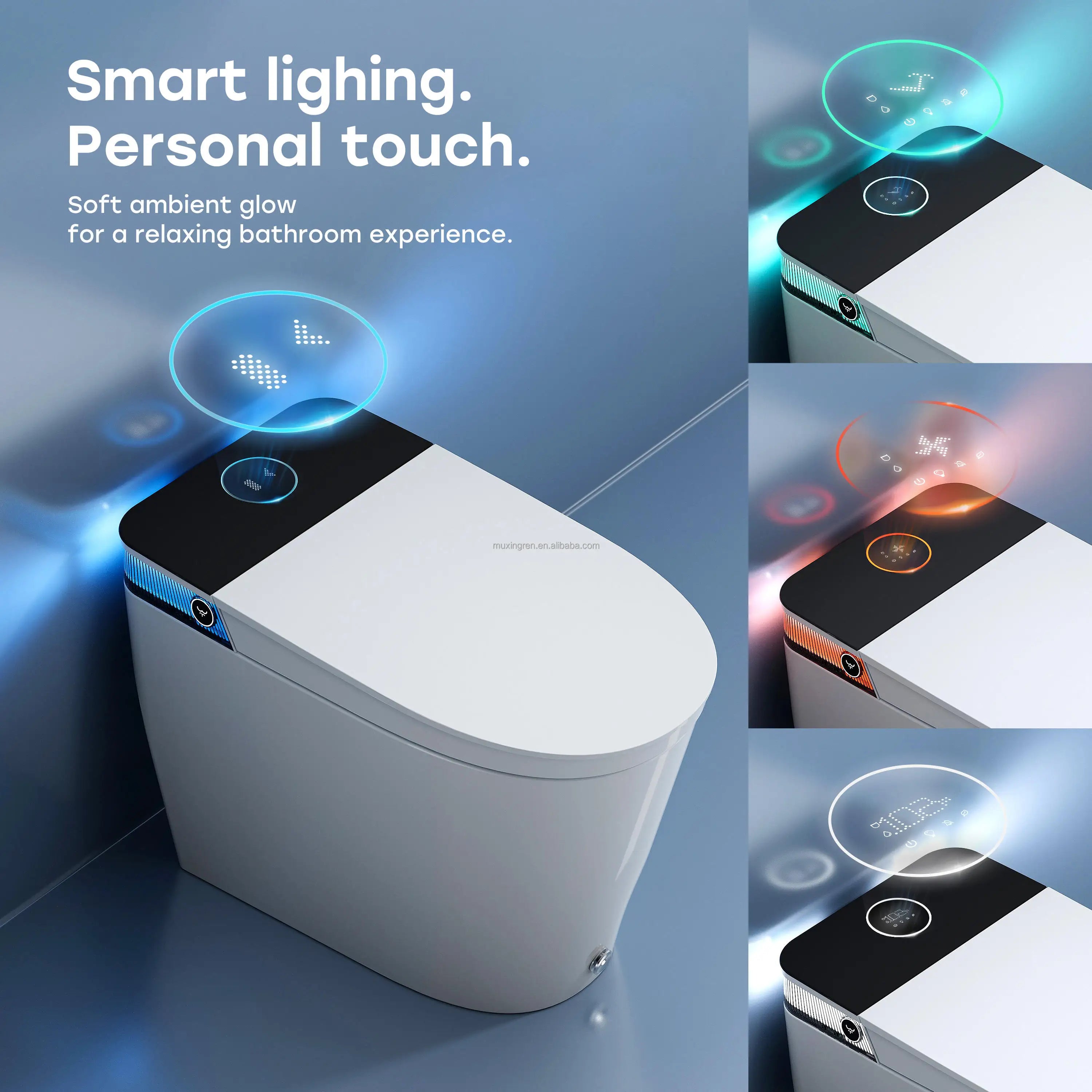 HOROW T38 Retail Listed,Inquire for Wholesale: US Local Stock Modern Smart Toilet with Auto Open/Close Lid Elongated Heated Seat