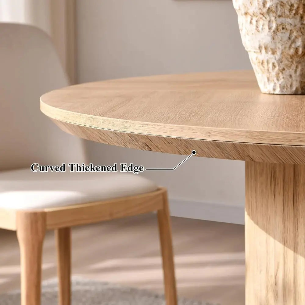Solid Oak Round Dining Table