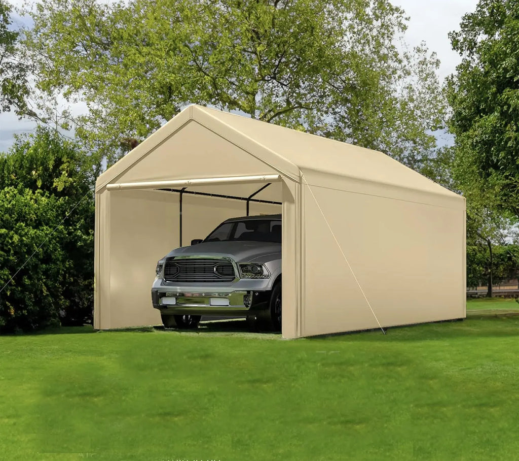 Carport 10x20 Ft Heavy Duty Canopy Steel Canopy