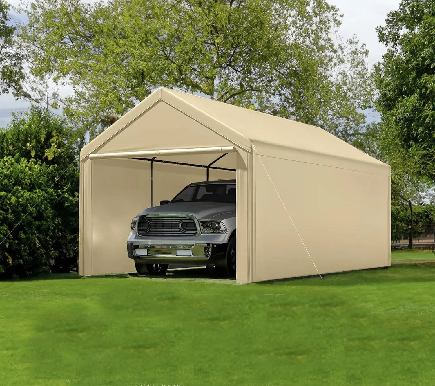 Carport 10x20 Ft Heavy Duty Canopy Steel Canopy