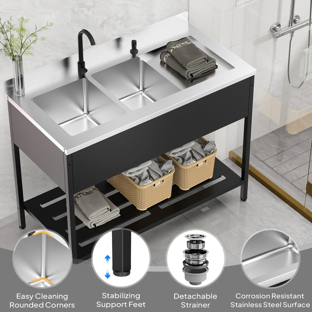 Black Stainless Steel Sink,