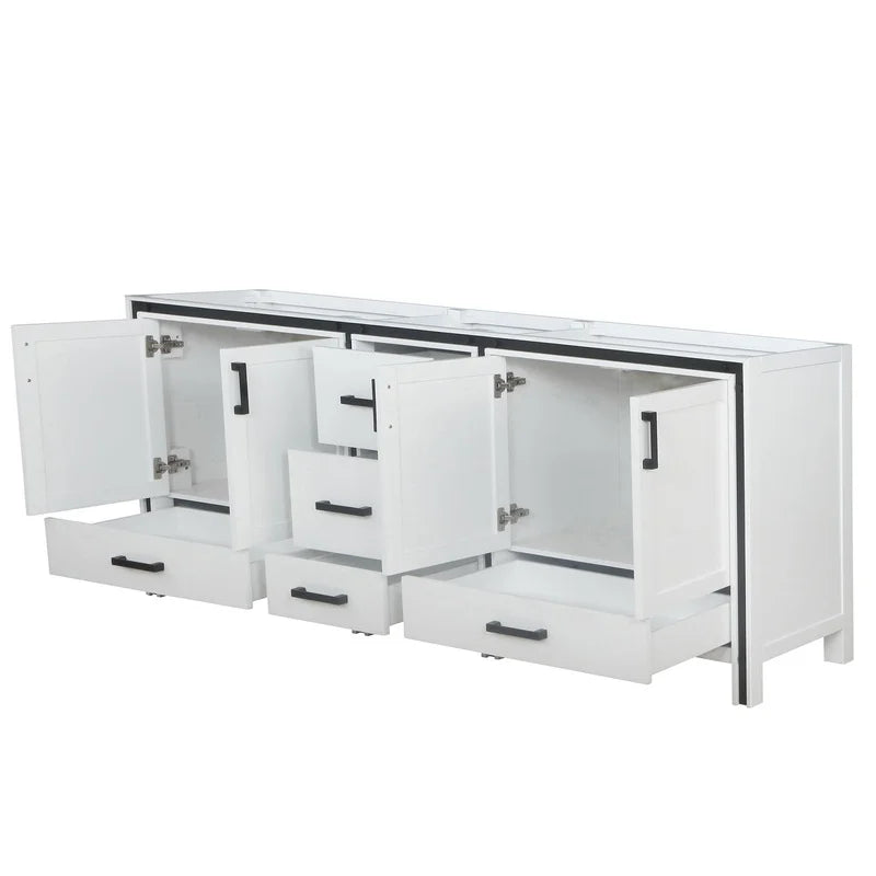 White Double Bathroom Vanity