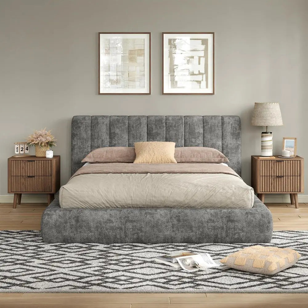 Queen Adjustable Bed Frame and 12 Inch Cooling Gel Memory Foam Mattress Set