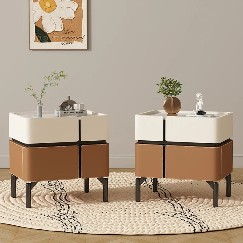 Set Of 2 Modern Luxury Nightstands