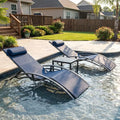Patio Chaise Lounge Set