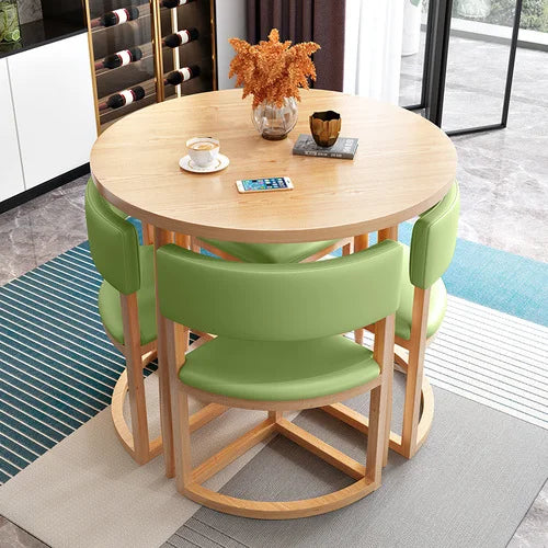 Round Kitchen Dining Table Set with four Chairs
