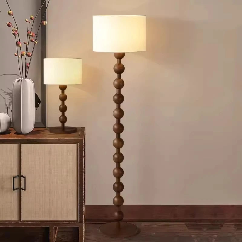 Solid Wood Living Room Floor Lamp
