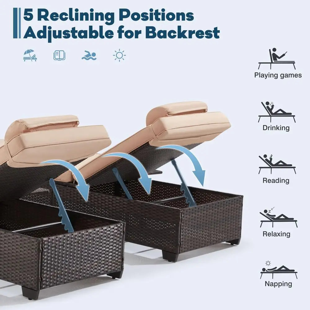 Round Boneless Chaise Lounge Chair