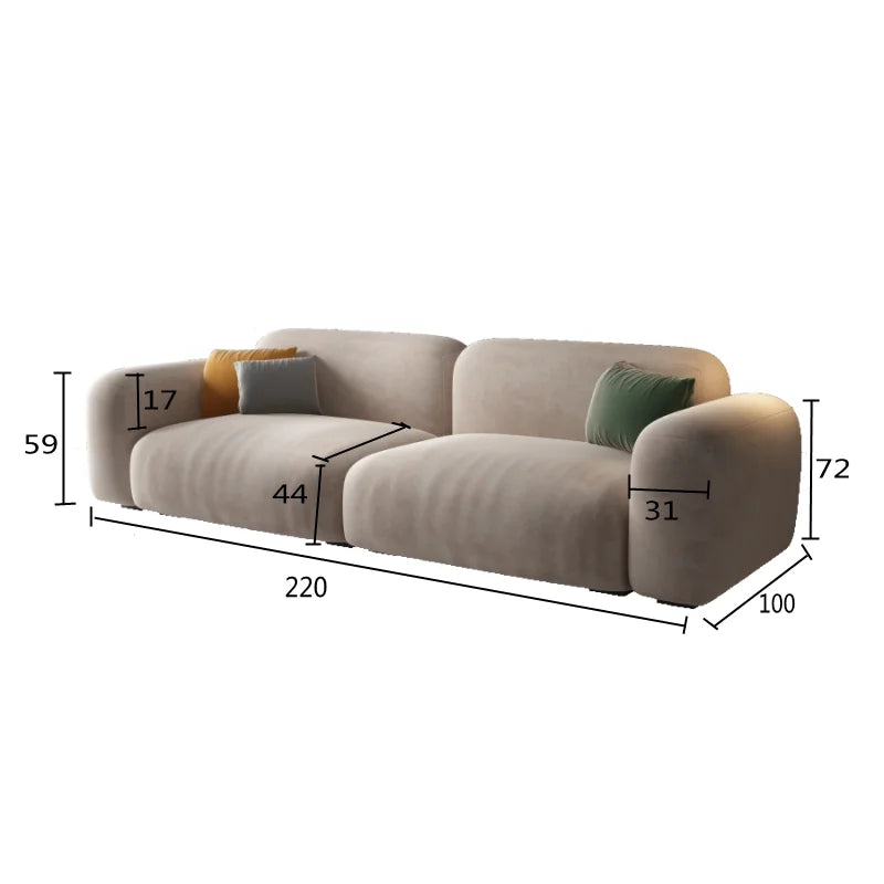 Relaxing Double Living Room Sofas Nordic Classic