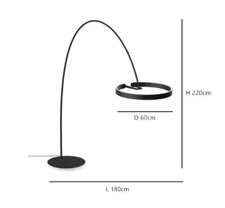 Designer Fishing Floor Lamp LED Living Room