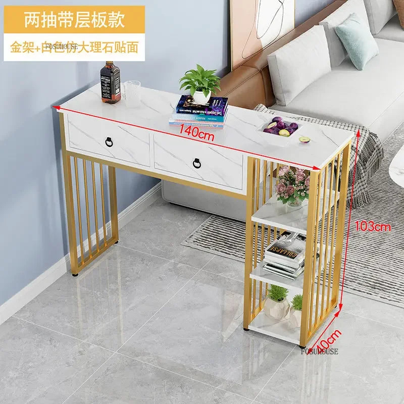 Wall-mounted Counter Height Bar Tables with Drawers