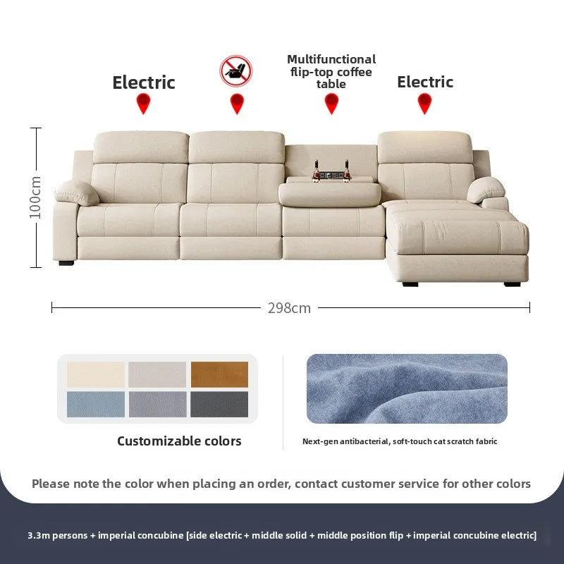 Electric Recliner Sofa Smart Fabric Sofa