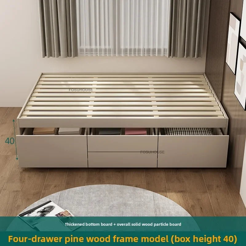 Japanese Tatami Solid Wood Bed Frames