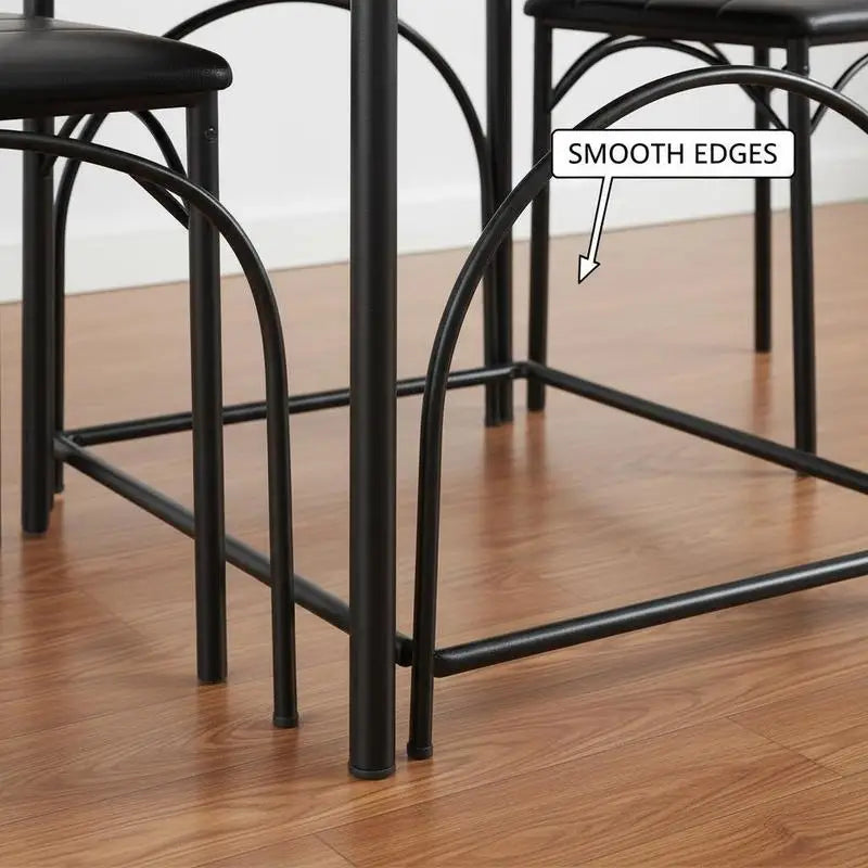 3-Piece Dining Table Set Square Kitchen Table and 2 Chairs